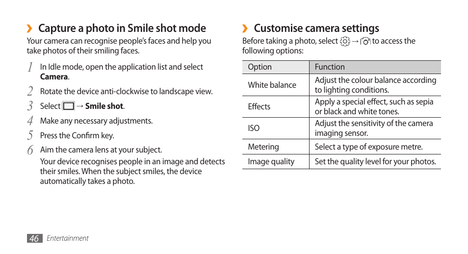 Samsung Galaxy 5 i5500 User Manual | Page 46 / 108