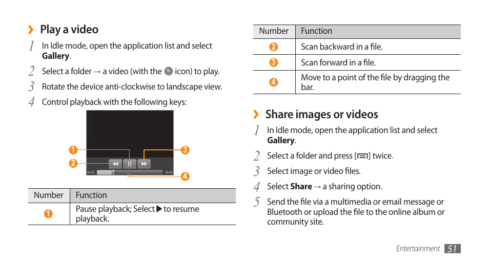 Samsung Galaxy 5 i5500 User Manual | Page 51 / 108