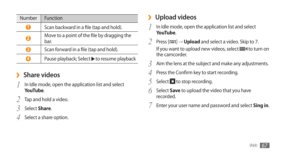 Samsung Galaxy 5 i5500 User Manual | Page 67 / 108