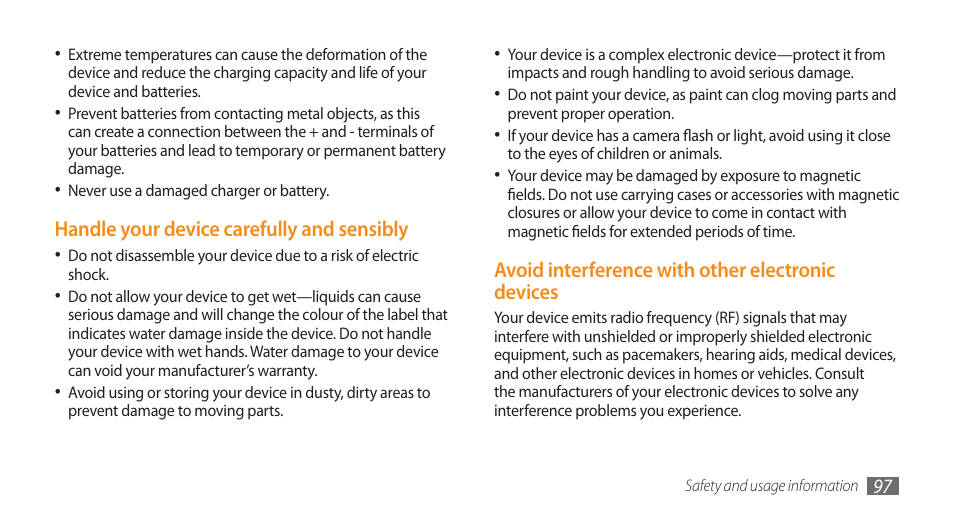 Samsung Galaxy 5 i5500 User Manual | Page 97 / 108