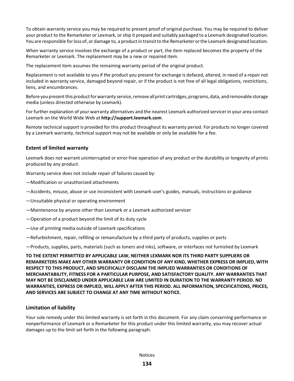 Lexmark E260dn User Manual | Page 134 / 142