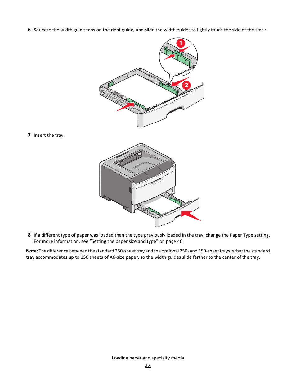 Lexmark E260dn User Manual | Page 44 / 142