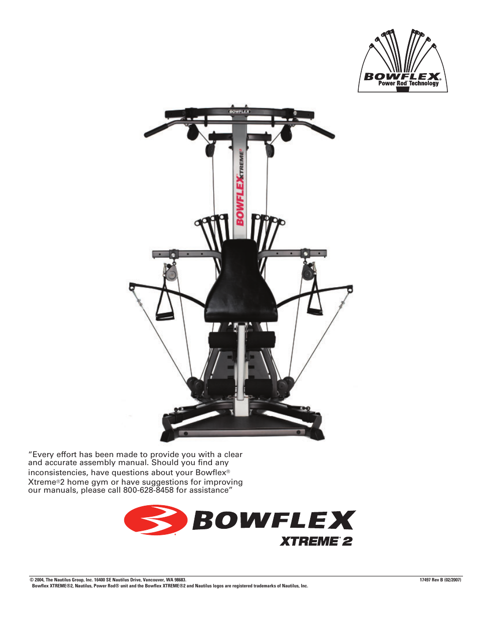 Xtreme | Bowflex Xtreme 2 User Manual | Page 72 / 73
