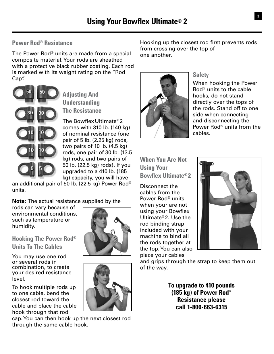 Using your bowflex ultimate | Bowflex Ultimate 2 User Manual | Page 5 / 88