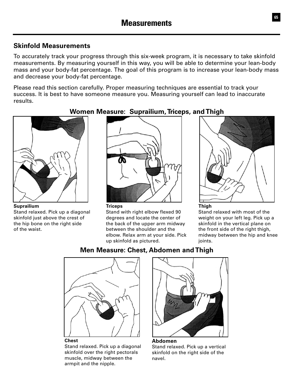 Measurements | Bowflex Ultimate 2 User Manual | Page 67 / 88