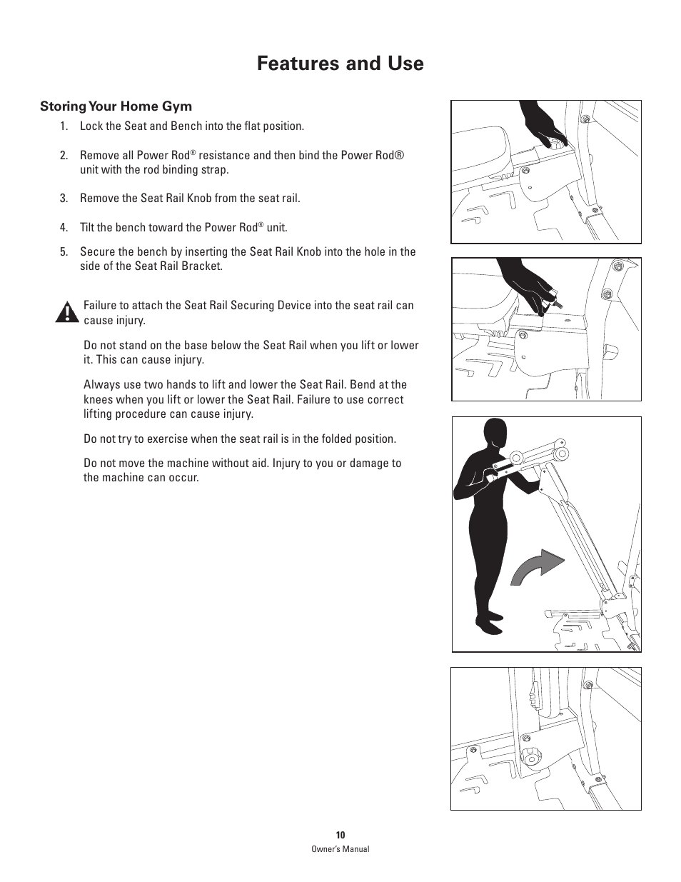 Features and use | Bowflex PR1000 User Manual | Page 10 / 36