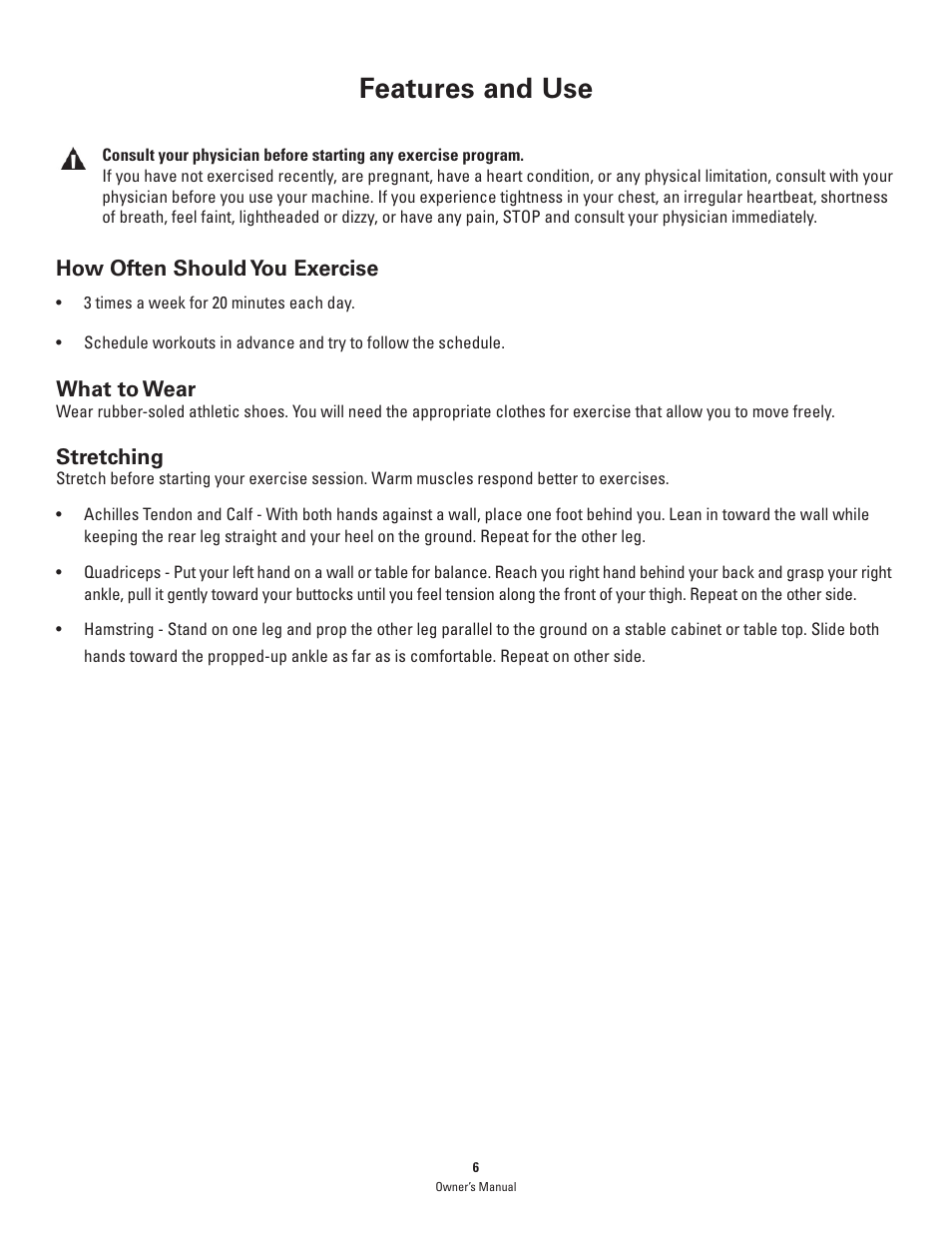 Features and use | Bowflex PR1000 User Manual | Page 6 / 36