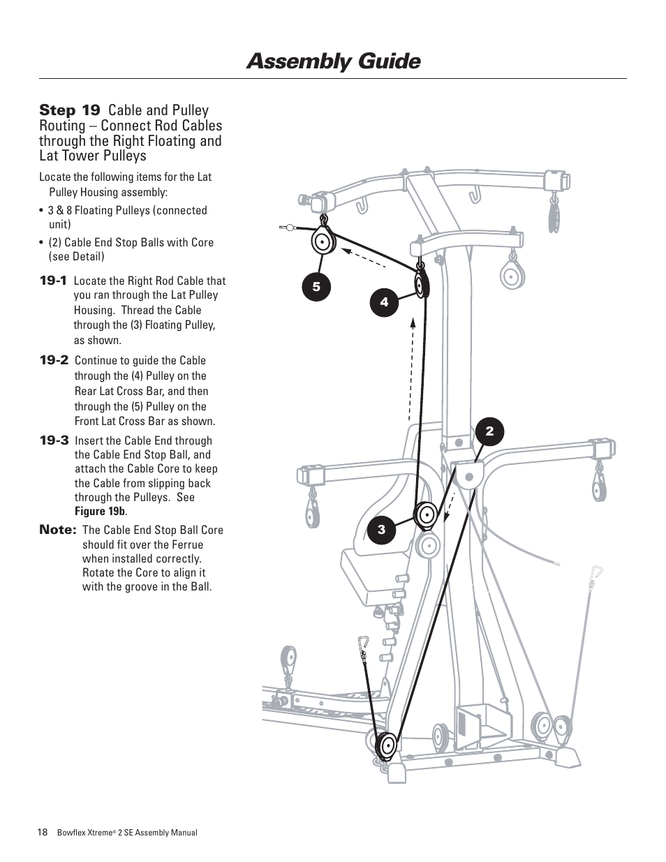 Assembly guide | Bowflex Xtreme 2 SE User Manual | Page 22 / 28