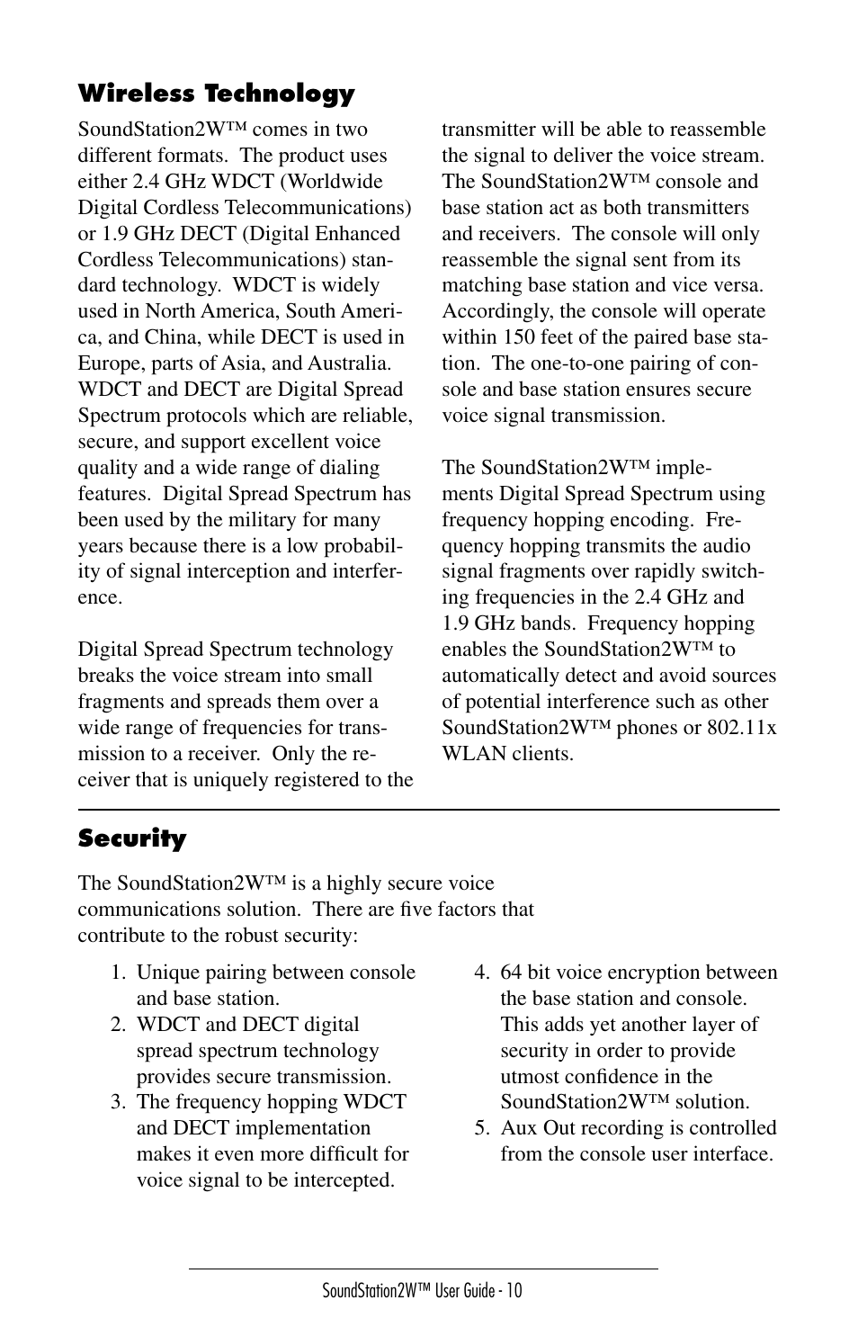 Polycom SoundStation 2W User Manual | Page 10 / 46