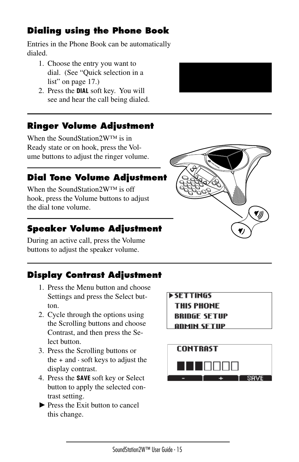 Polycom SoundStation 2W User Manual | Page 15 / 46