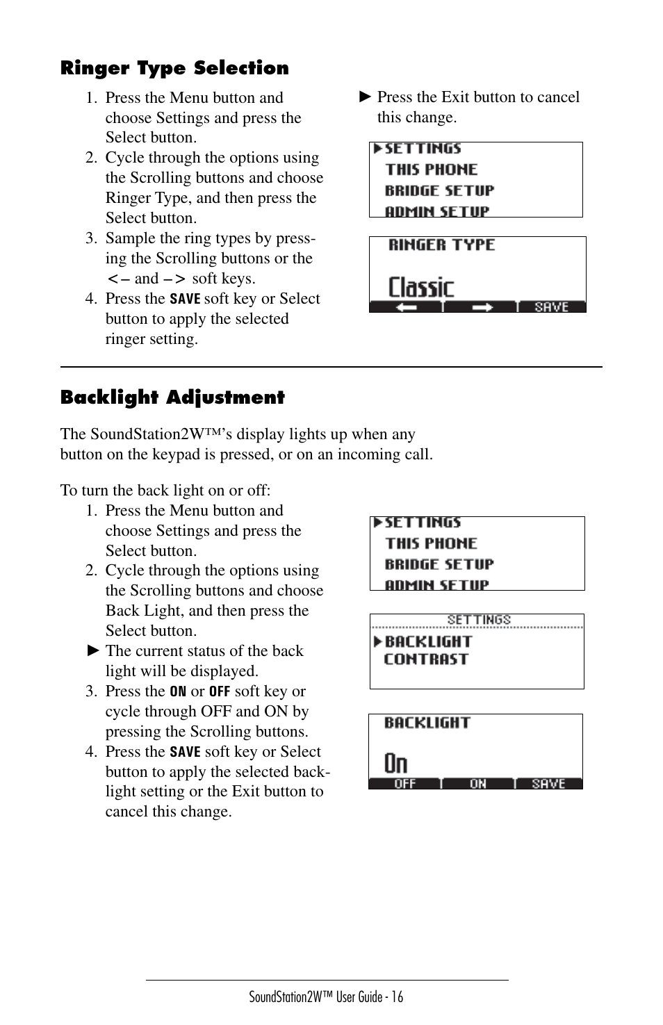 Polycom SoundStation 2W User Manual | Page 16 / 46