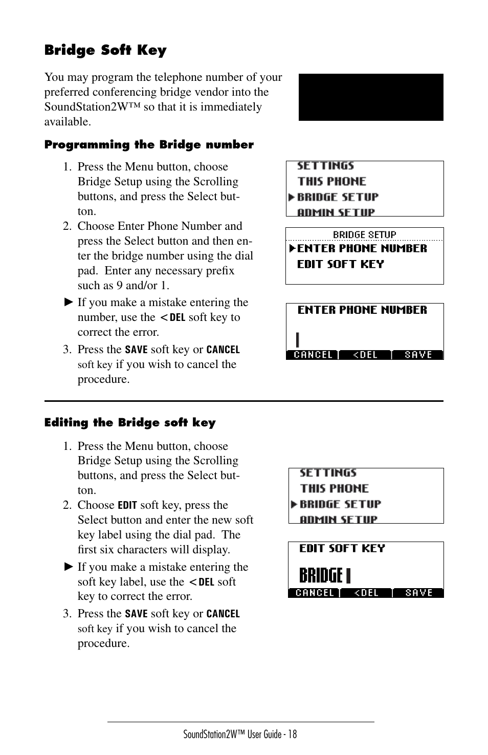 Polycom SoundStation 2W User Manual | Page 18 / 46