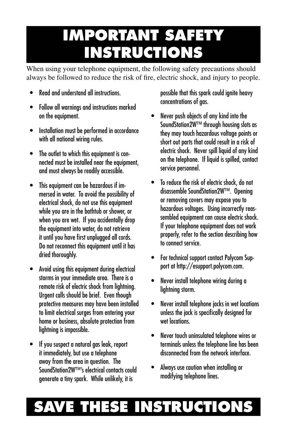 Polycom SoundStation 2W User Manual | Page 2 / 46