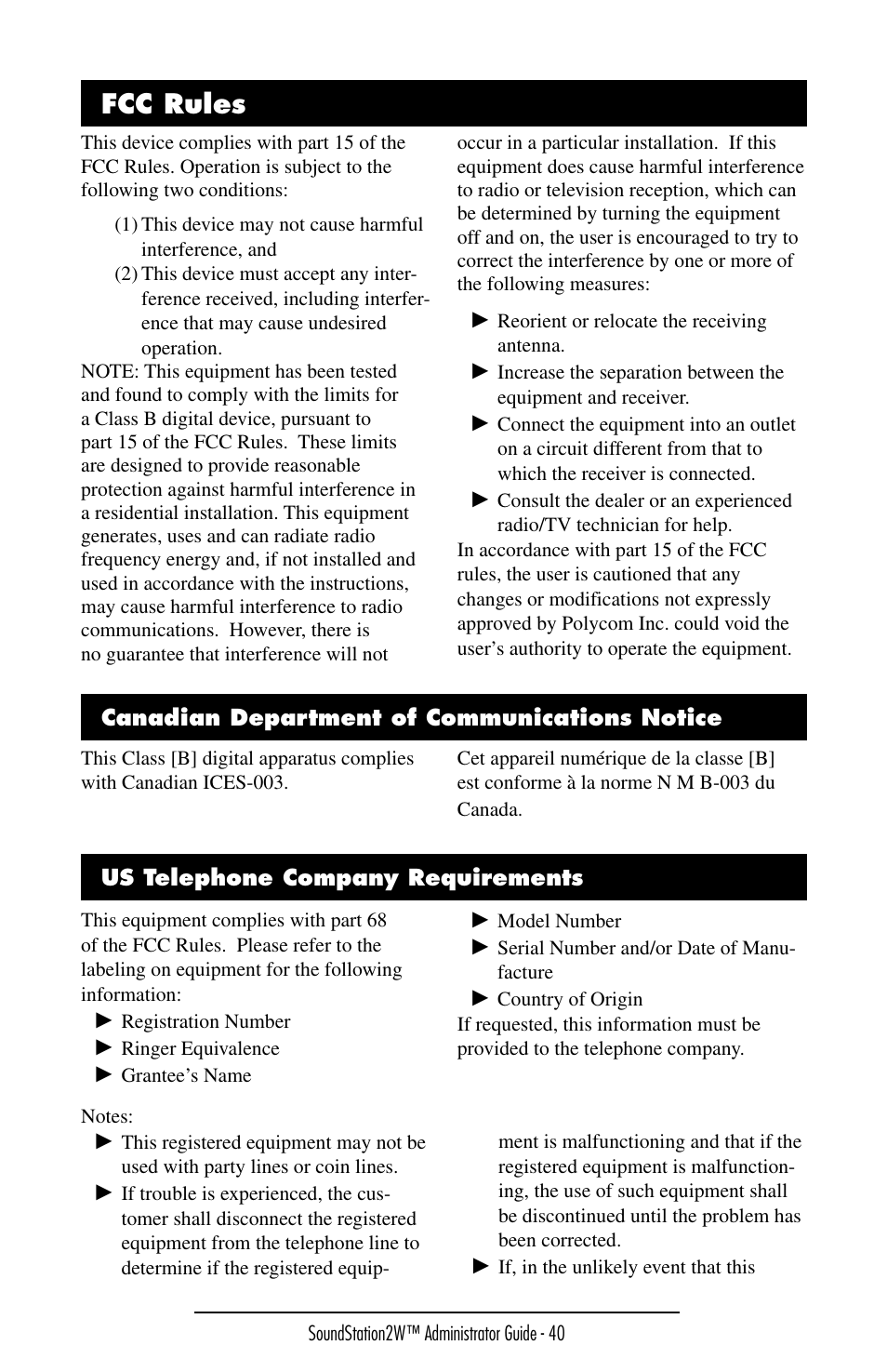 Polycom SoundStation 2W User Manual | Page 40 / 46