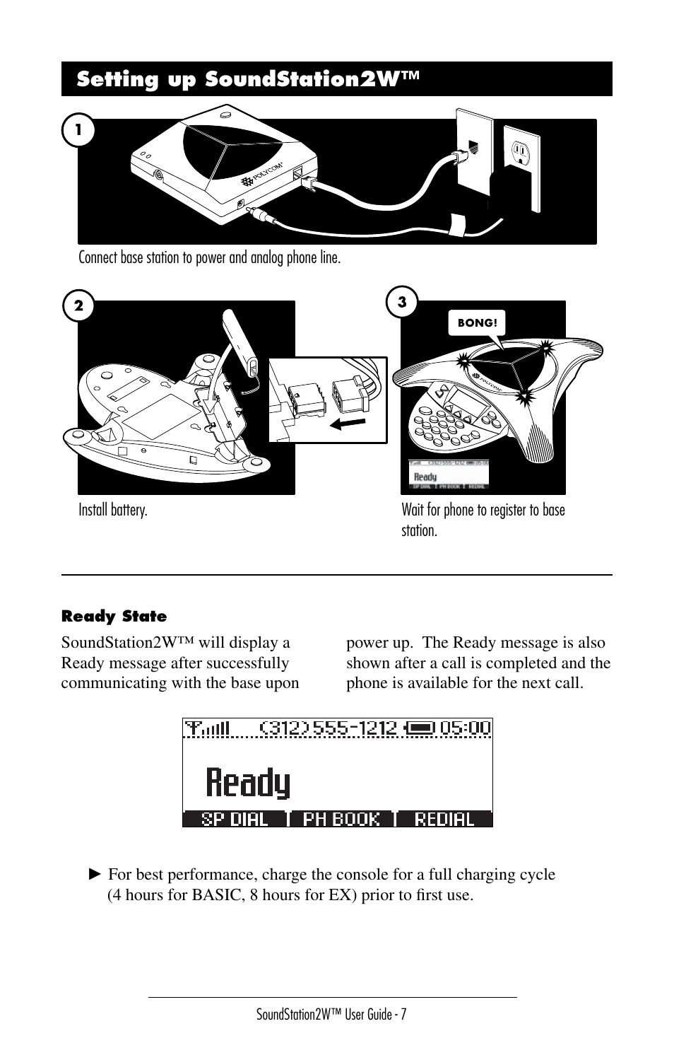 3etting | Polycom SoundStation 2W User Manual | Page 7 / 46
