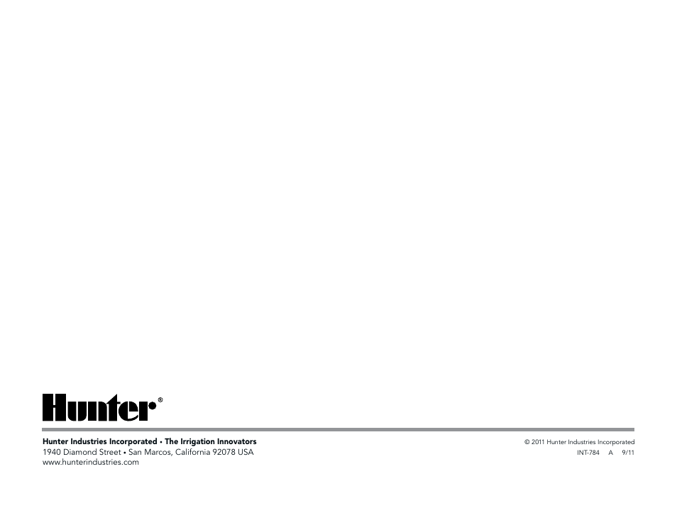 Hunter X-CORE User Manual | Page 32 / 32