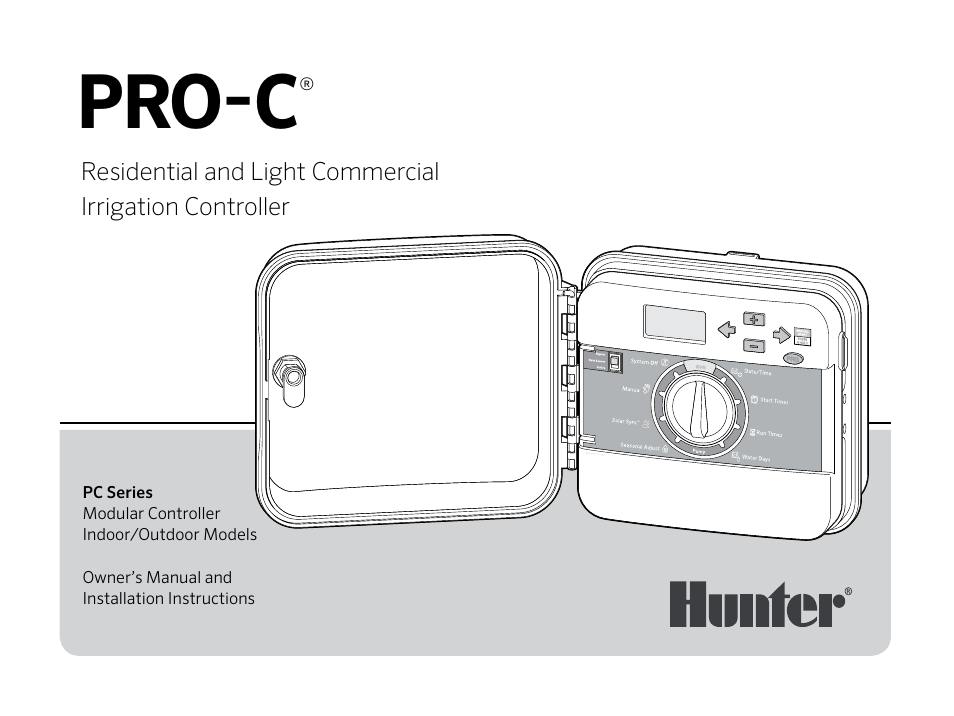 Hunter PRO-C (PCC) User Manual | 40 pages