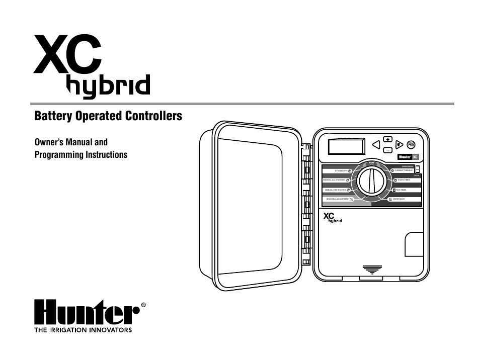 Hunter XC User Manual | 20 pages