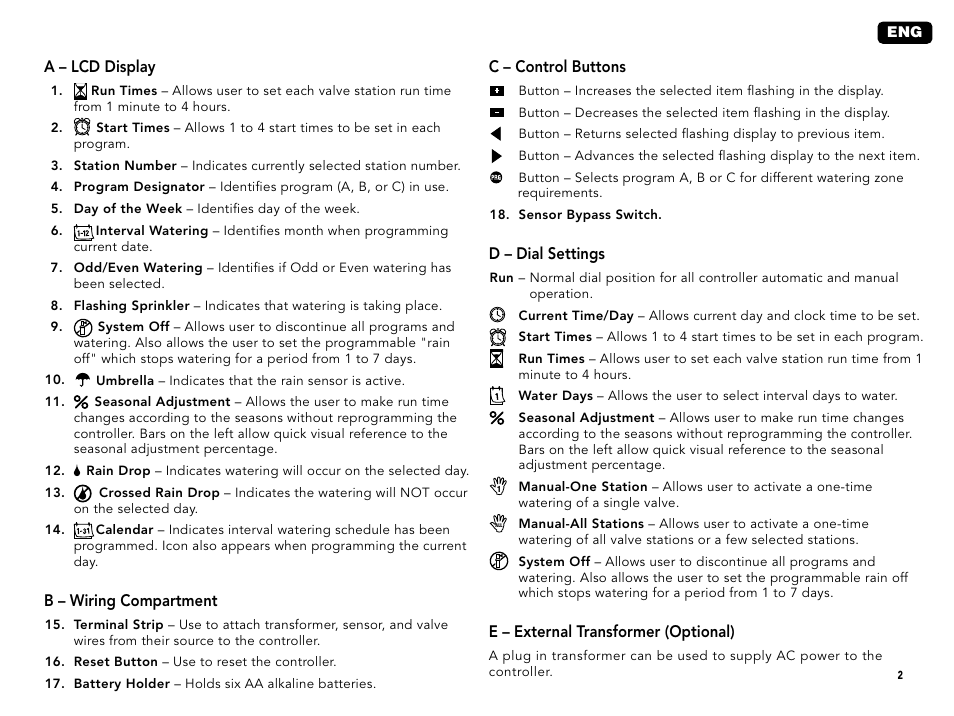 Hunter XC User Manual | Page 5 / 20