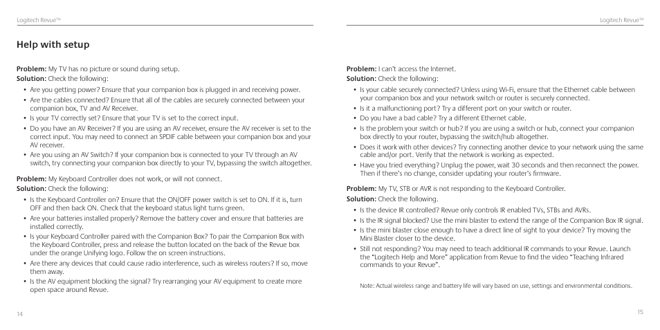 Help with setup | Logitech Revue User Manual | Page 8 / 9