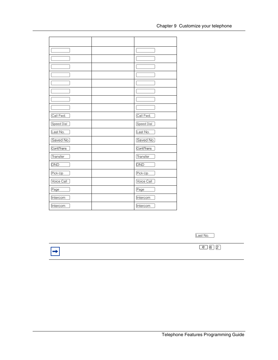 T7100/m7100(n) telephone button defaults | Nortel Networks T7316 User Manual | Page 107 / 188
