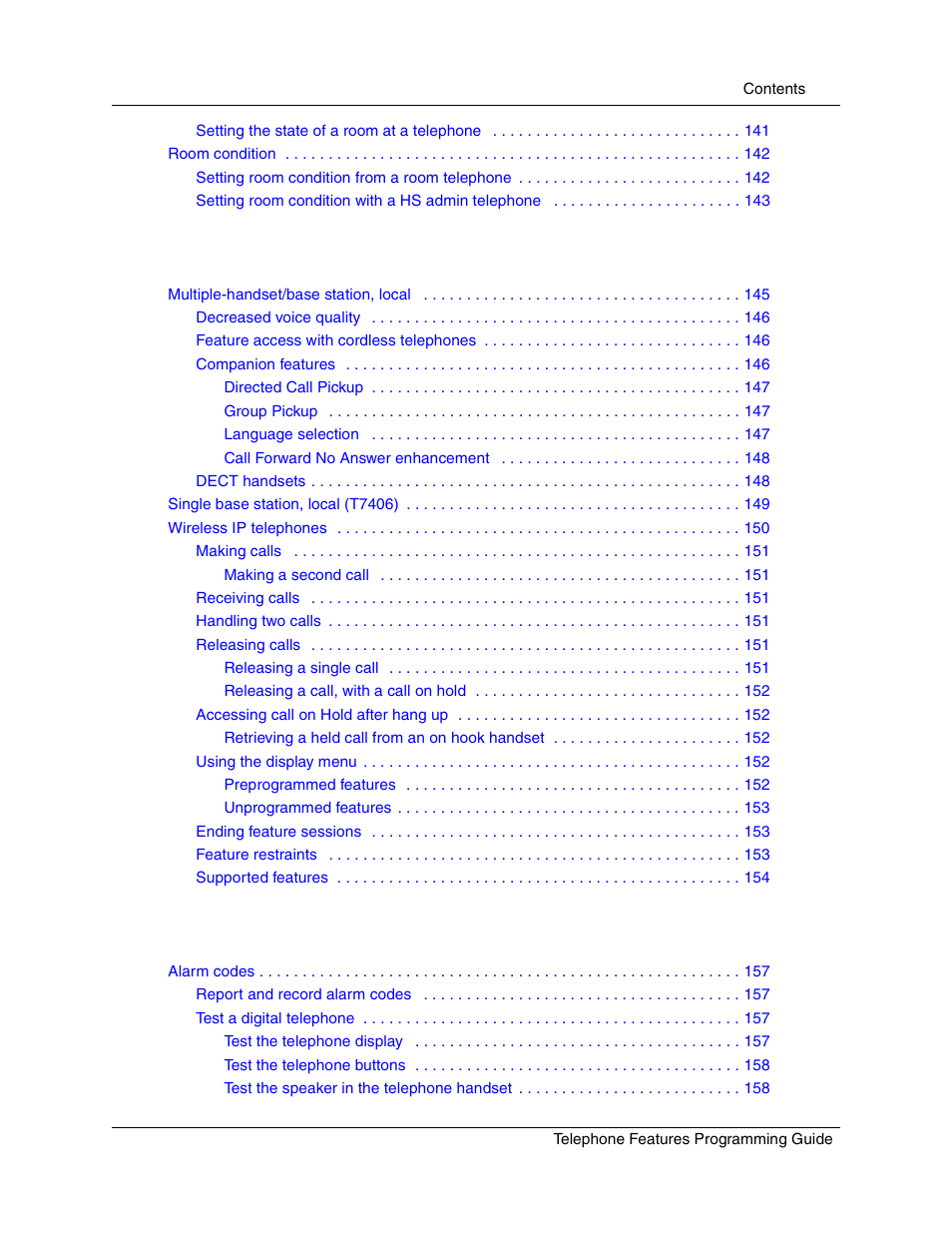 Nortel Networks T7316 User Manual | Page 11 / 188