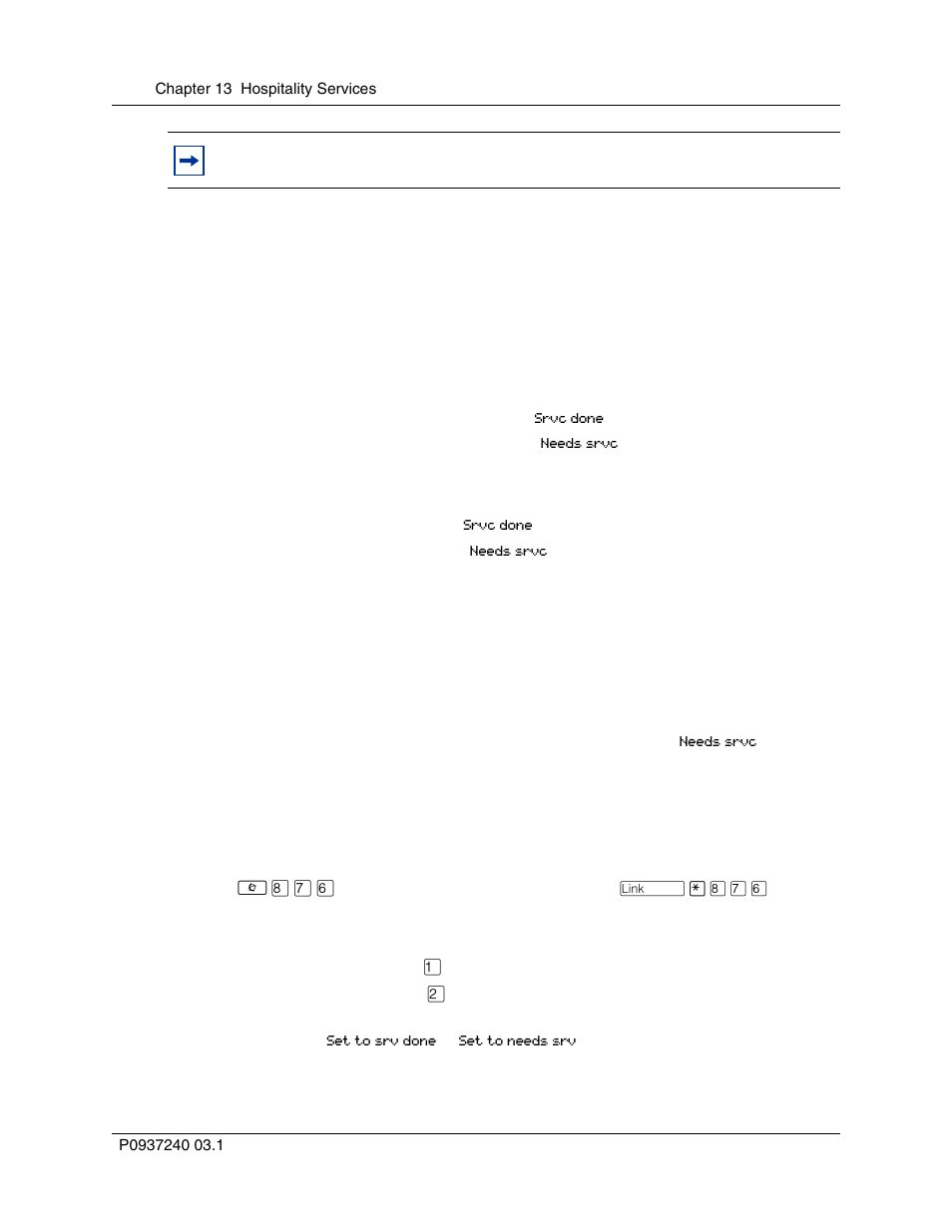 Room condition, Setting room condition from a room telephone | Nortel Networks T7316 User Manual | Page 142 / 188