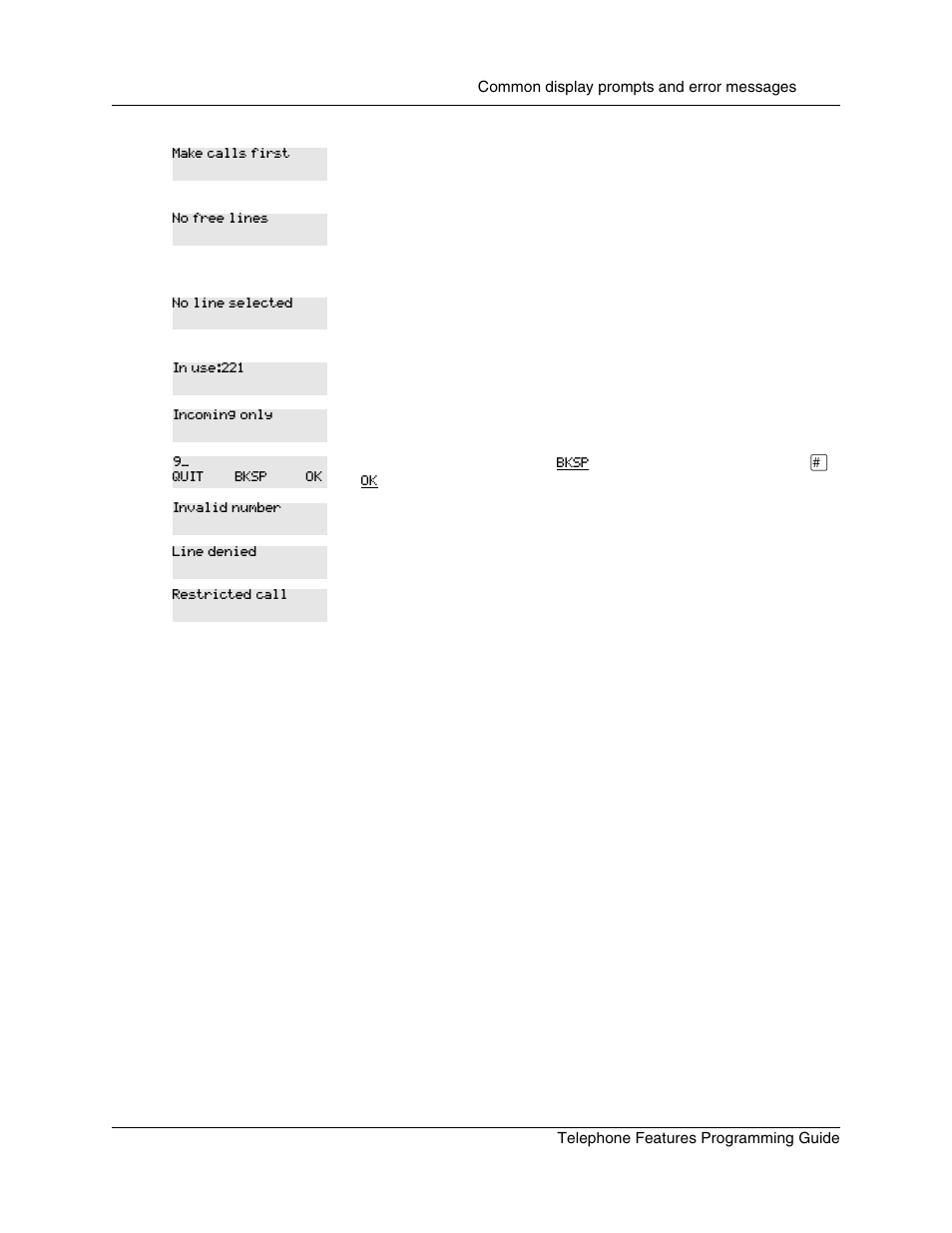 Nortel Networks T7316 User Manual | Page 169 / 188