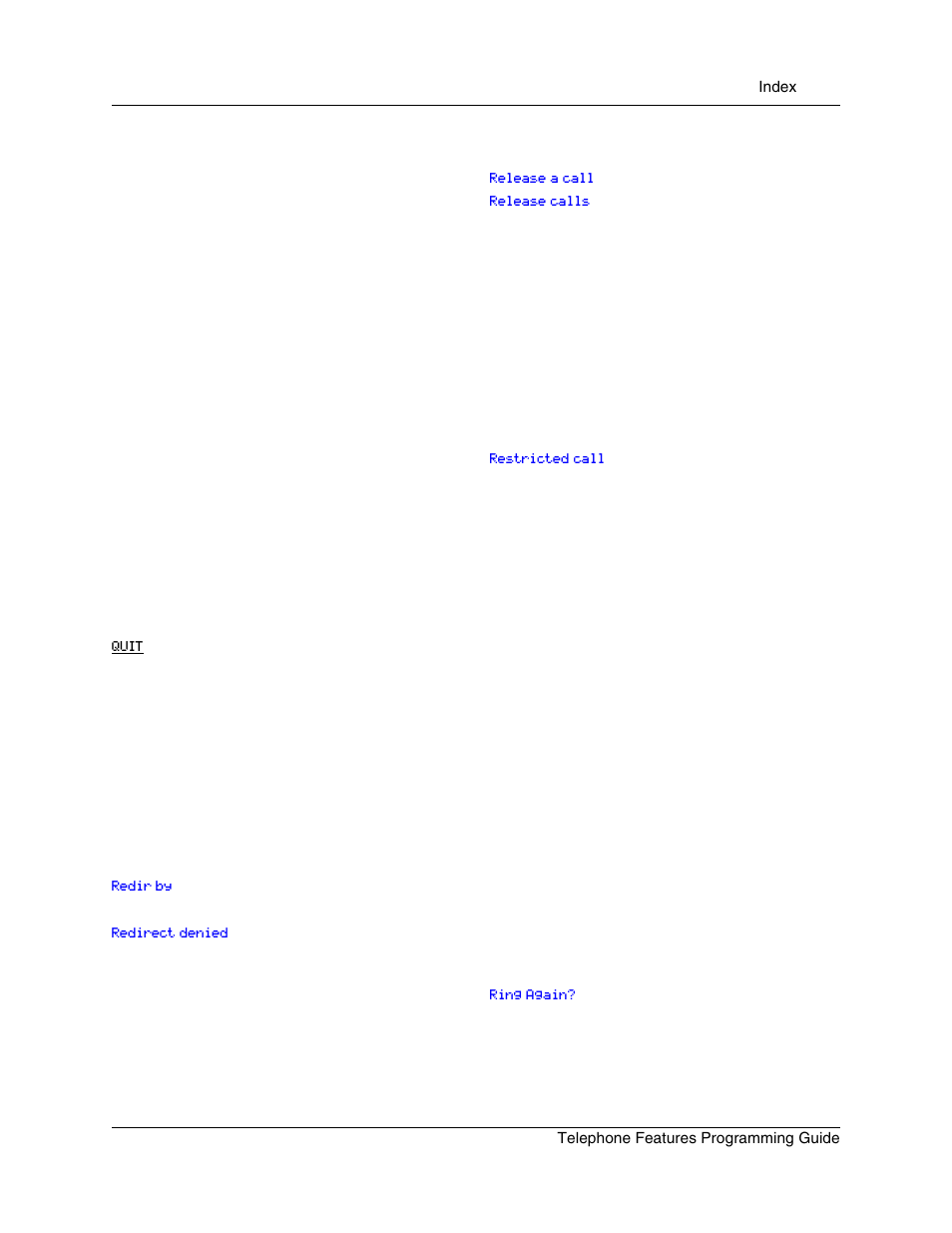 Nortel Networks T7316 User Manual | Page 183 / 188