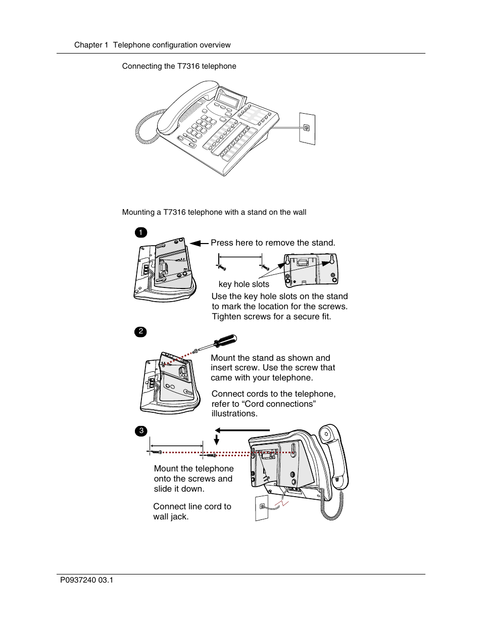 Figure 4, Connecting the t7316 telephone, Figure 5 | Nortel Networks T7316 User Manual | Page 24 / 188