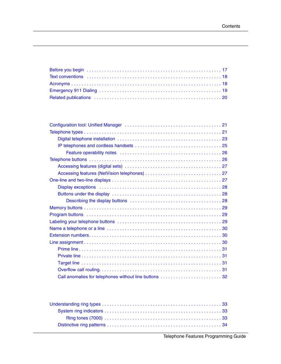 Nortel Networks T7316 User Manual | Page 3 / 188