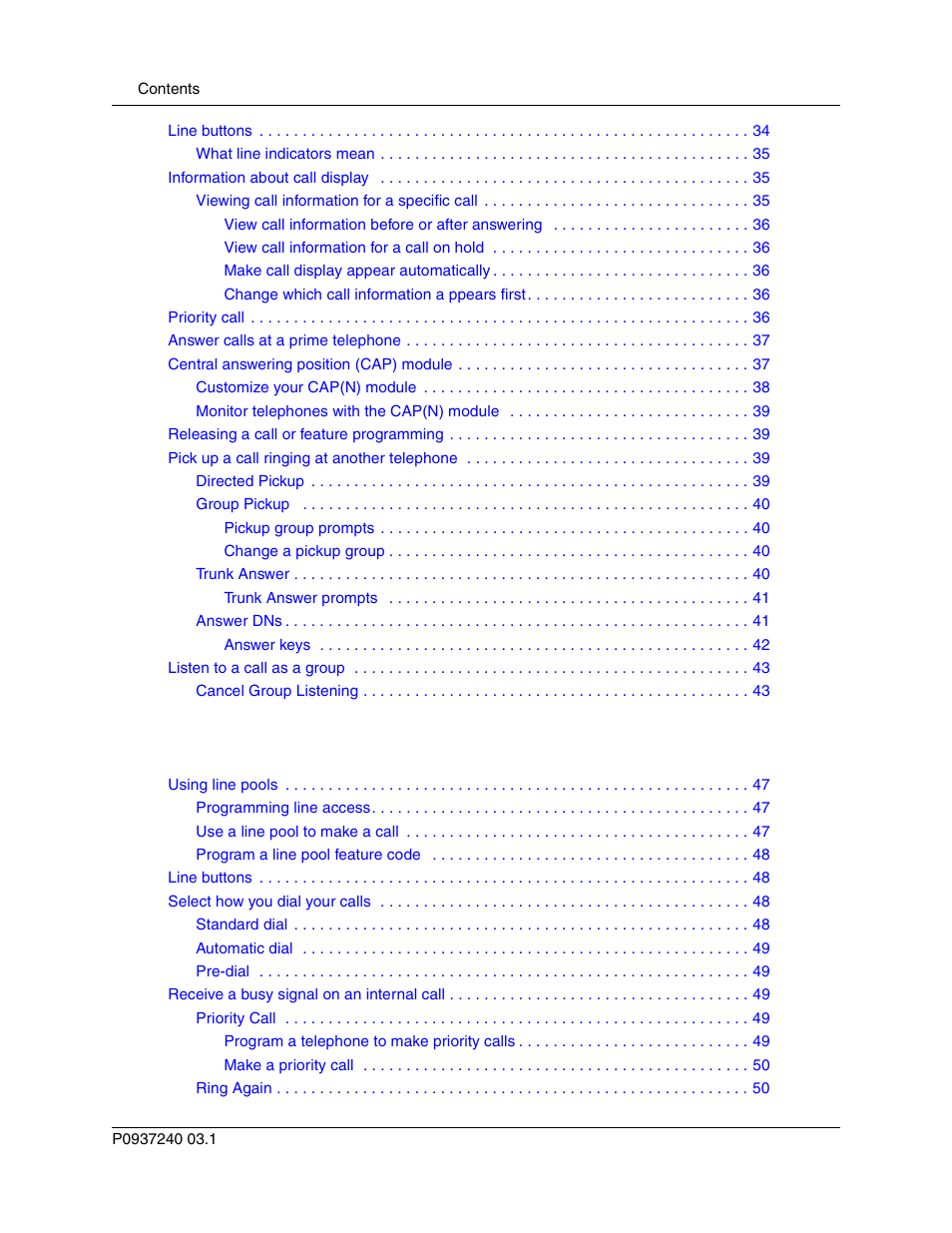 Nortel Networks T7316 User Manual | Page 4 / 188