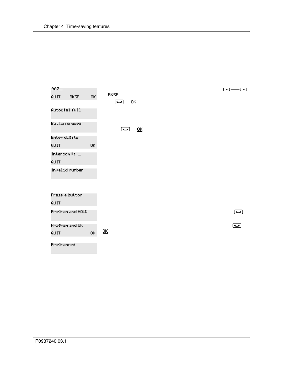 Use intercom as the line for autodial | Nortel Networks T7316 User Manual | Page 56 / 188