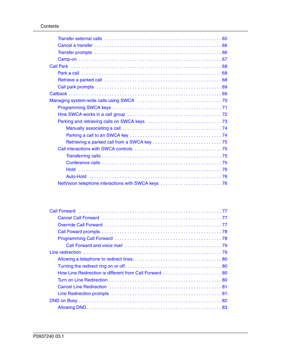 Nortel Networks T7316 User Manual | Page 6 / 188