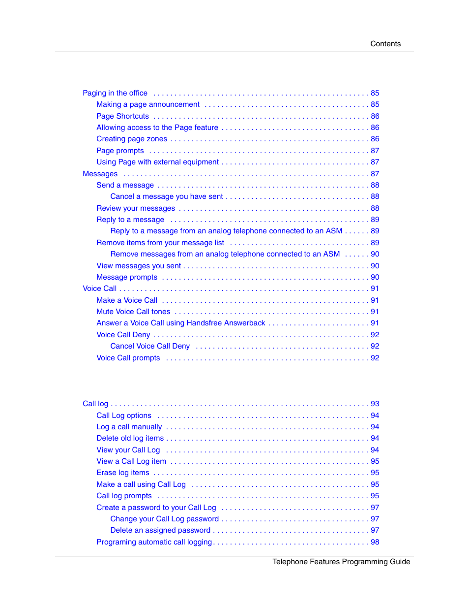 Nortel Networks T7316 User Manual | Page 7 / 188