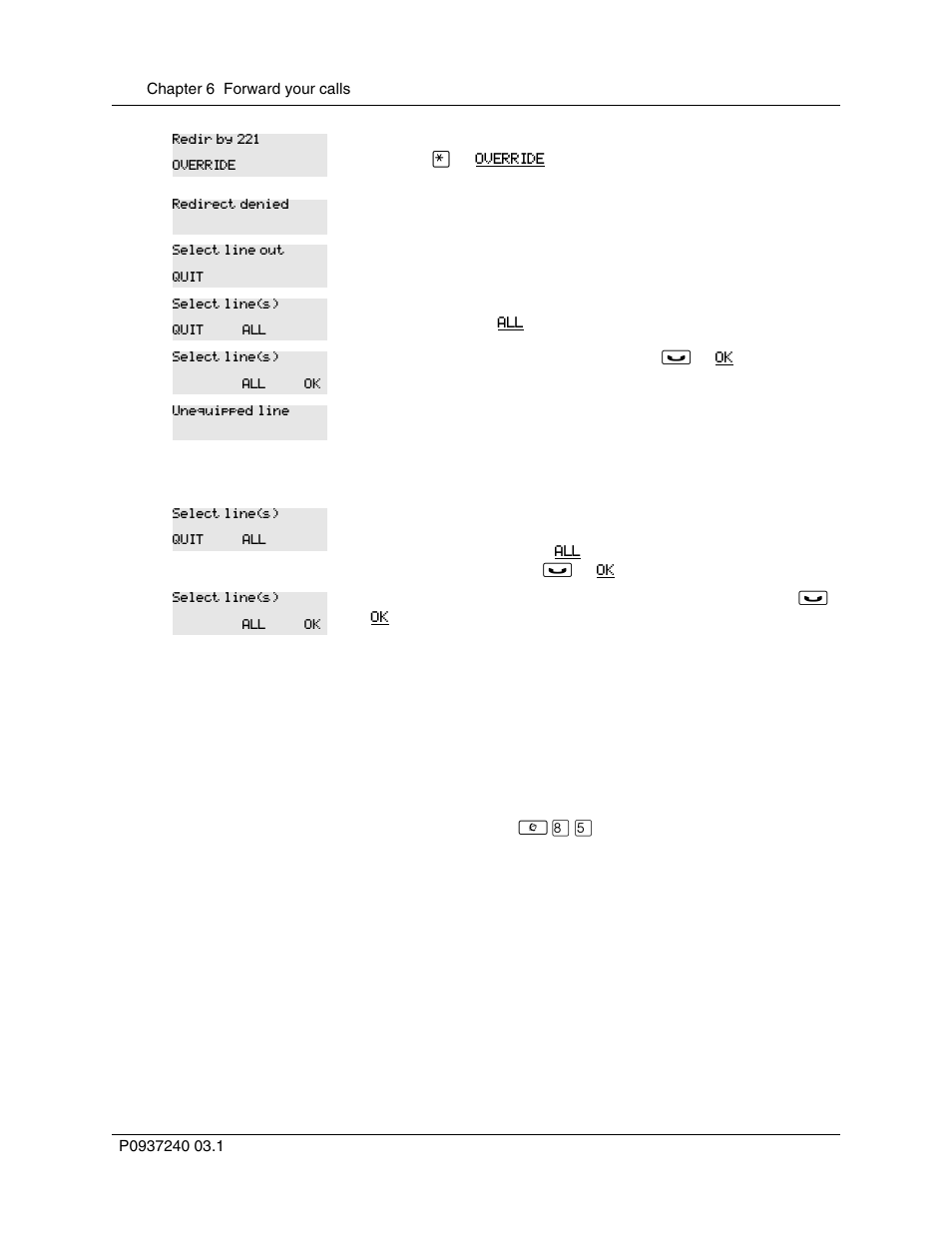 Dnd on busy | Nortel Networks T7316 User Manual | Page 82 / 188