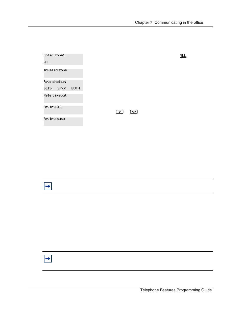 Messages, Page prompts, Using page with external equipment | Nortel Networks T7316 User Manual | Page 87 / 188