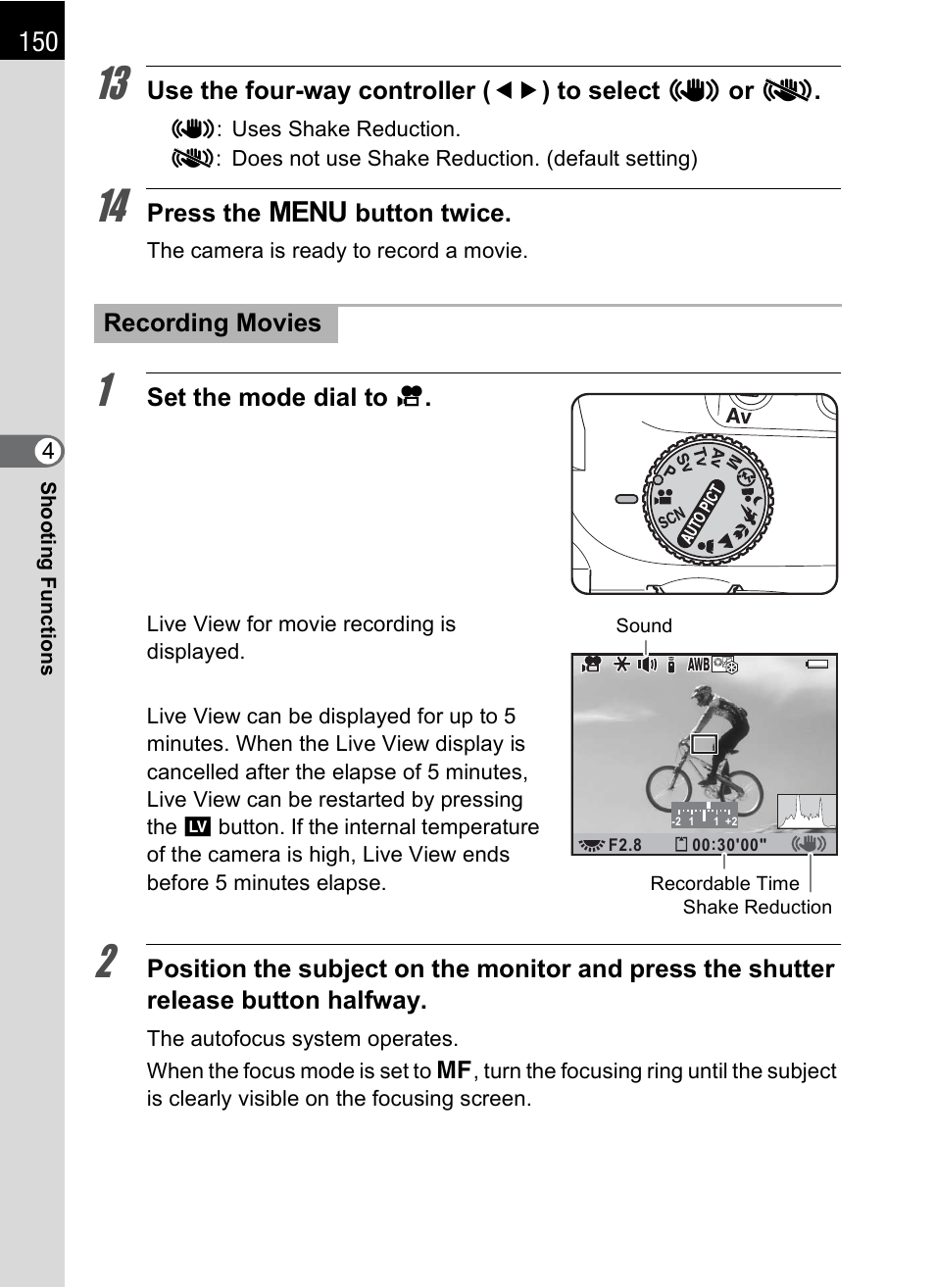 Pentax K-X User Manual | Page 152 / 324