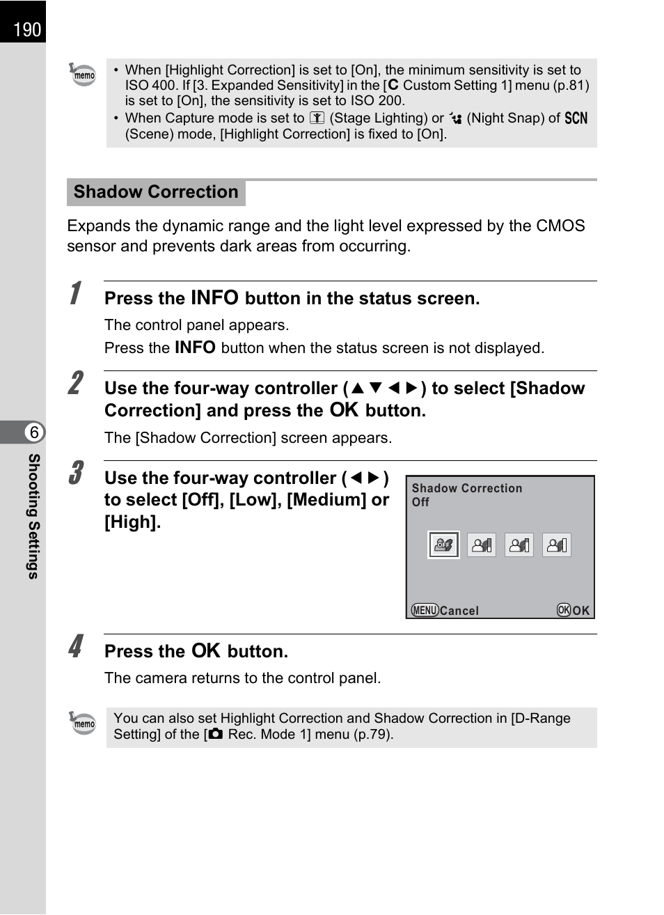 Ion (p.190, P.190), P.190 | Pentax K-X User Manual | Page 192 / 324