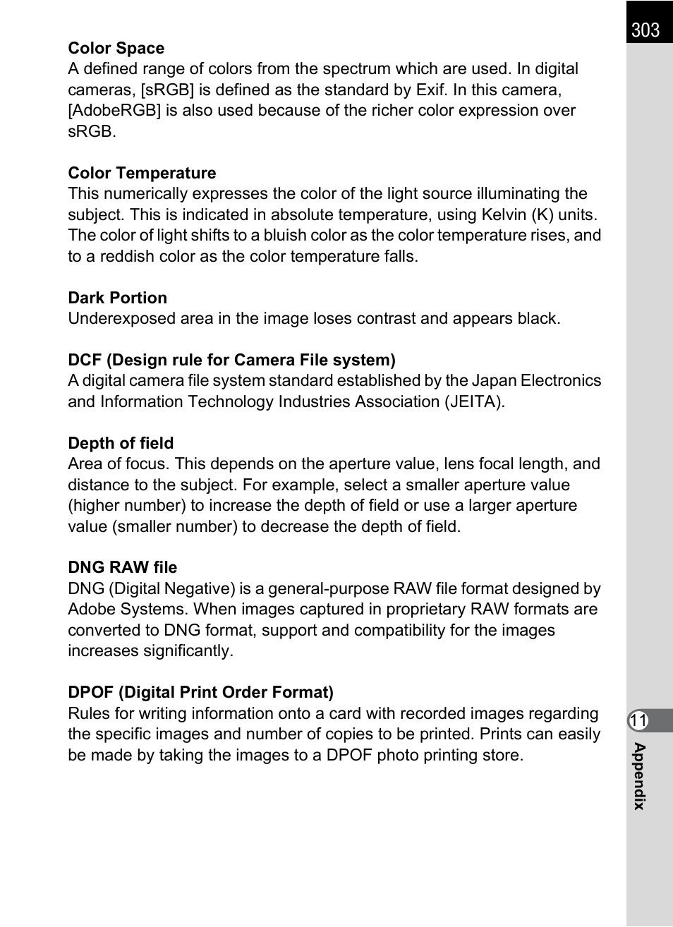 Pentax K-X User Manual | Page 305 / 324