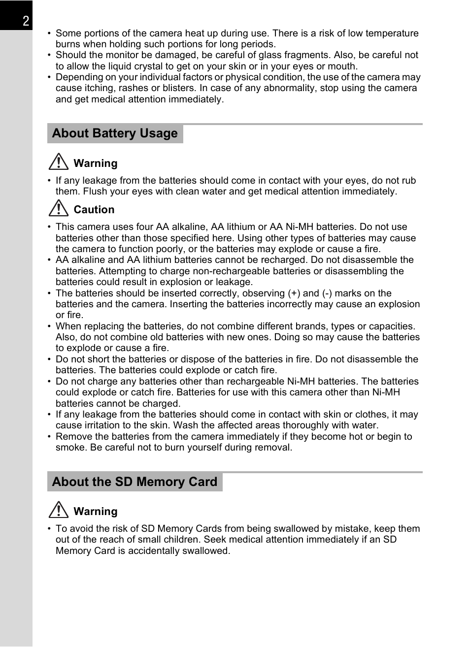 Pentax K-X User Manual | Page 4 / 324