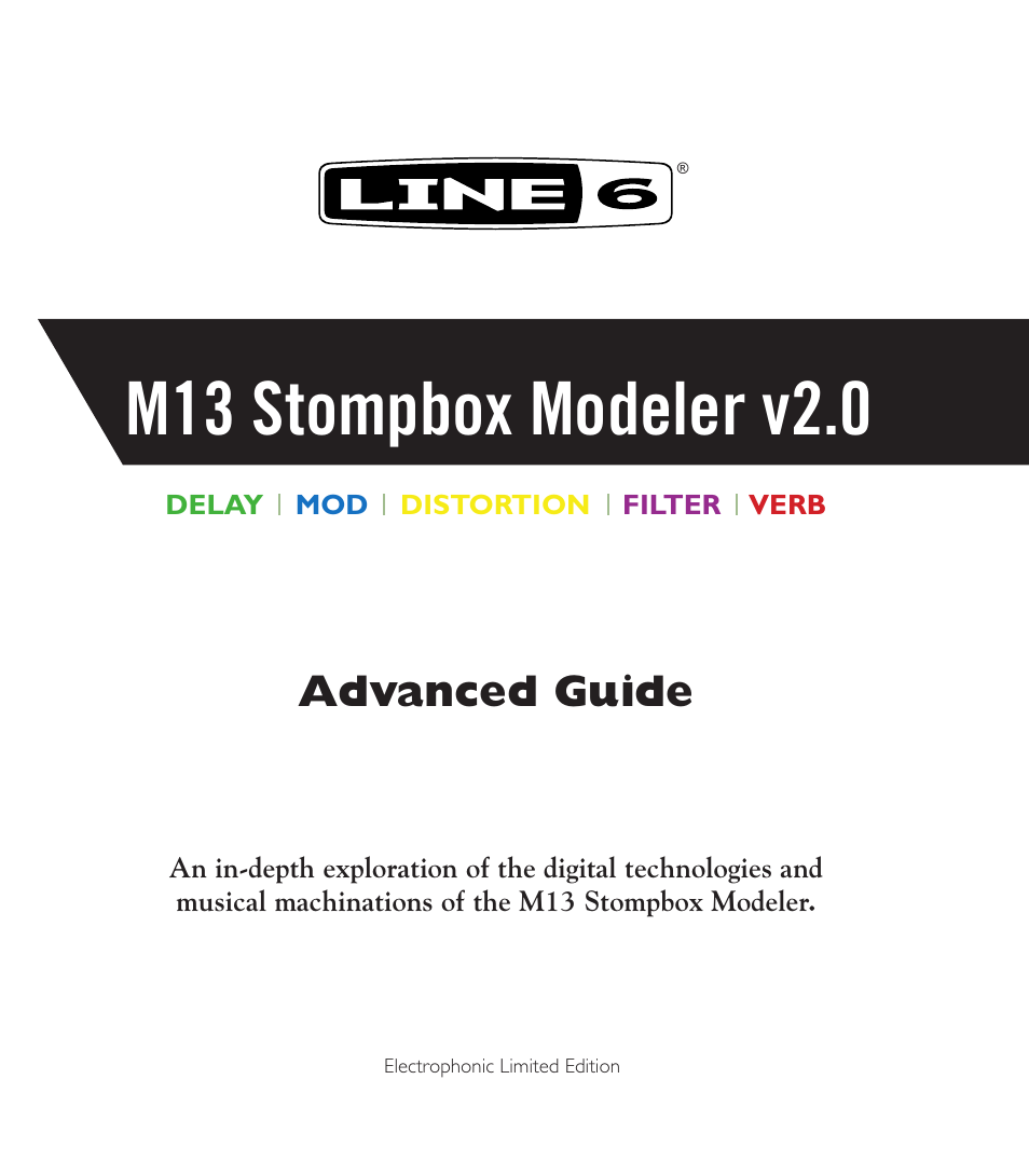 Line 6 M13 User Manual | 37 pages