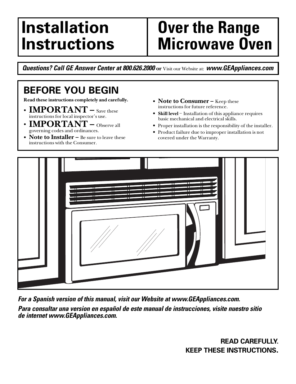 GE spacemaker xl1800 User Manual | 24 pages