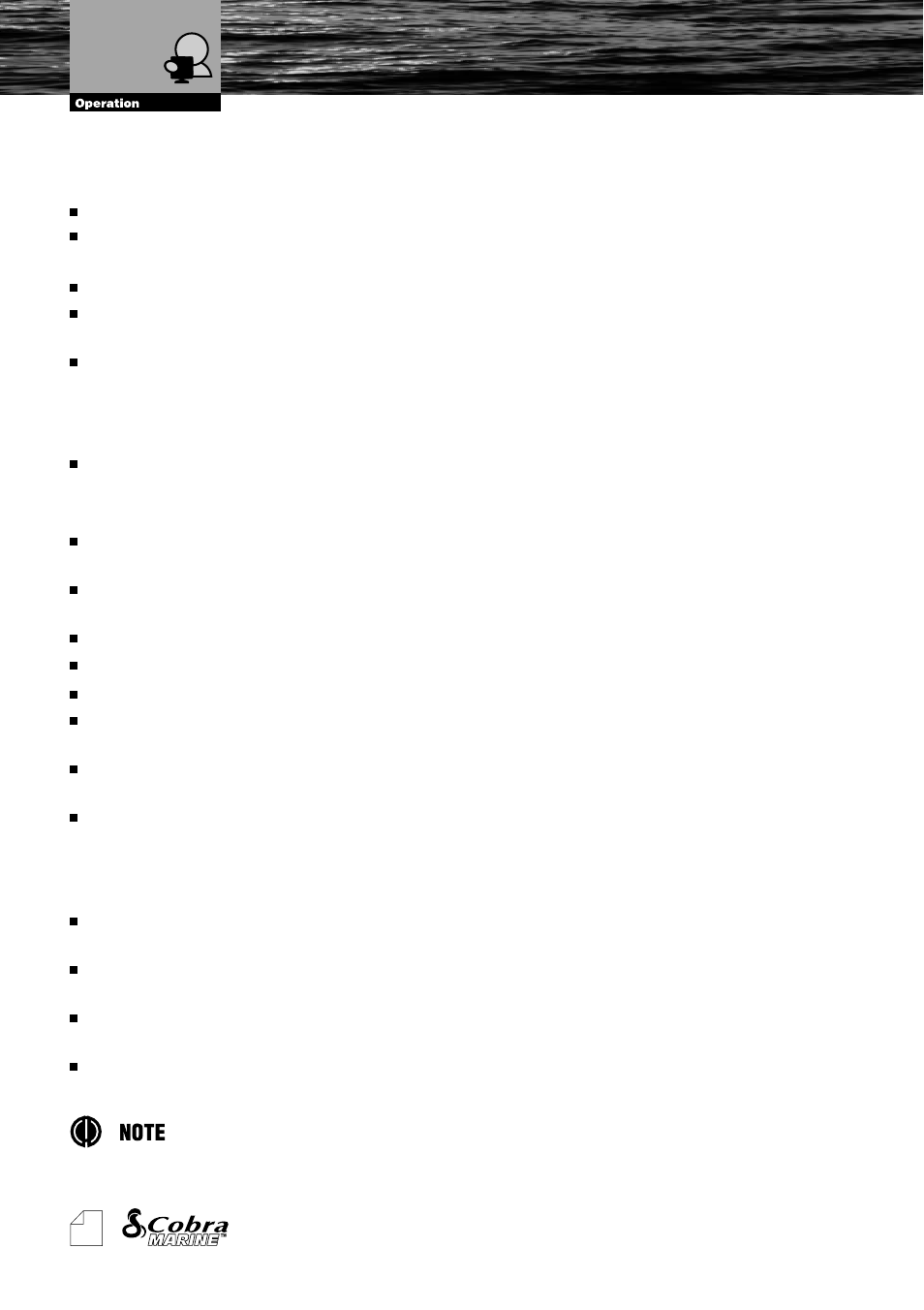 Chart only page | Cobra Electronics MC600Cx  EN User Manual | Page 31 / 102