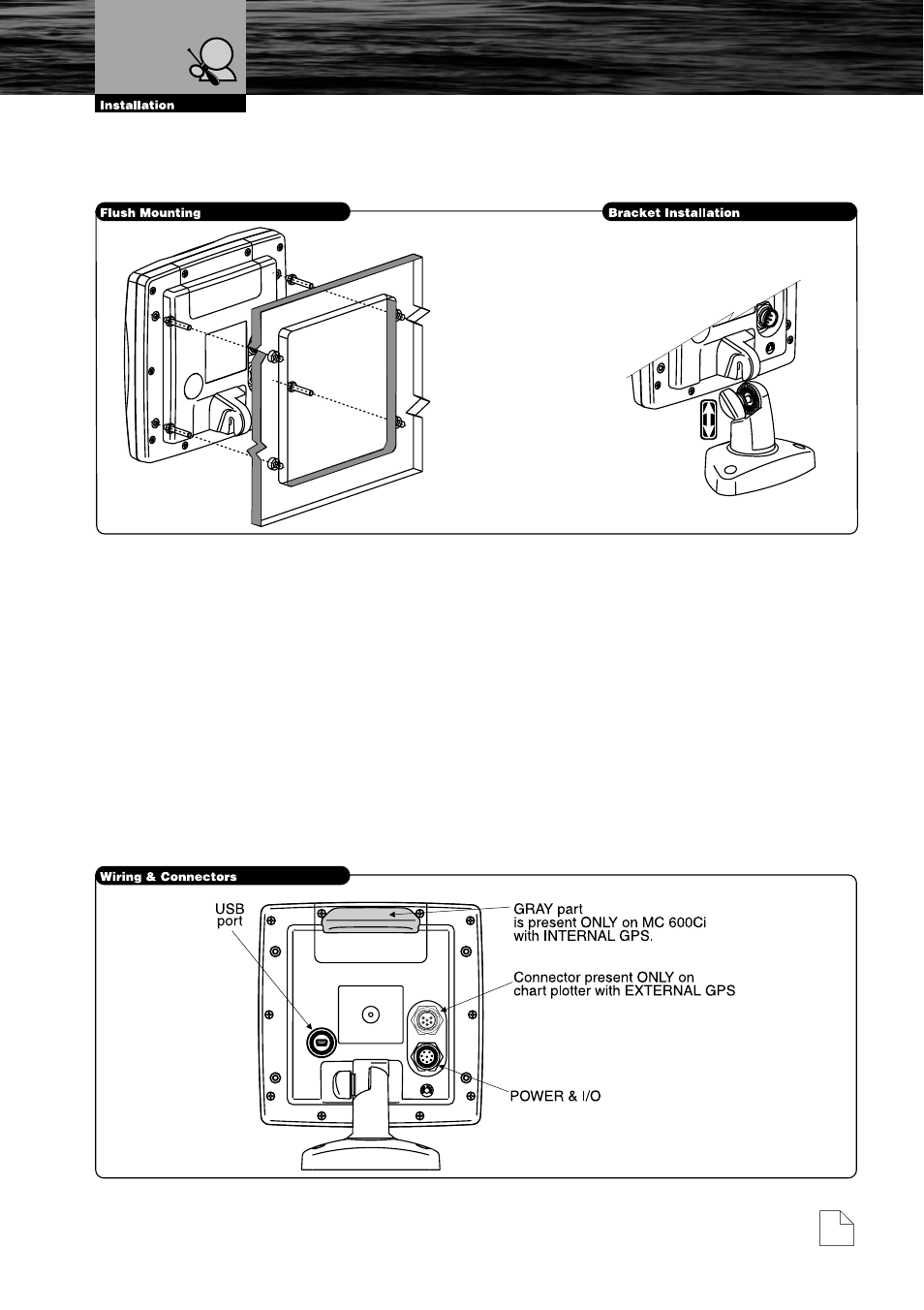 Chartplotter installation and removing, Wiring and connectors, Advanced | Chartplotter installation wiring and connectors | Cobra Electronics MC600Cx  EN User Manual | Page 82 / 102