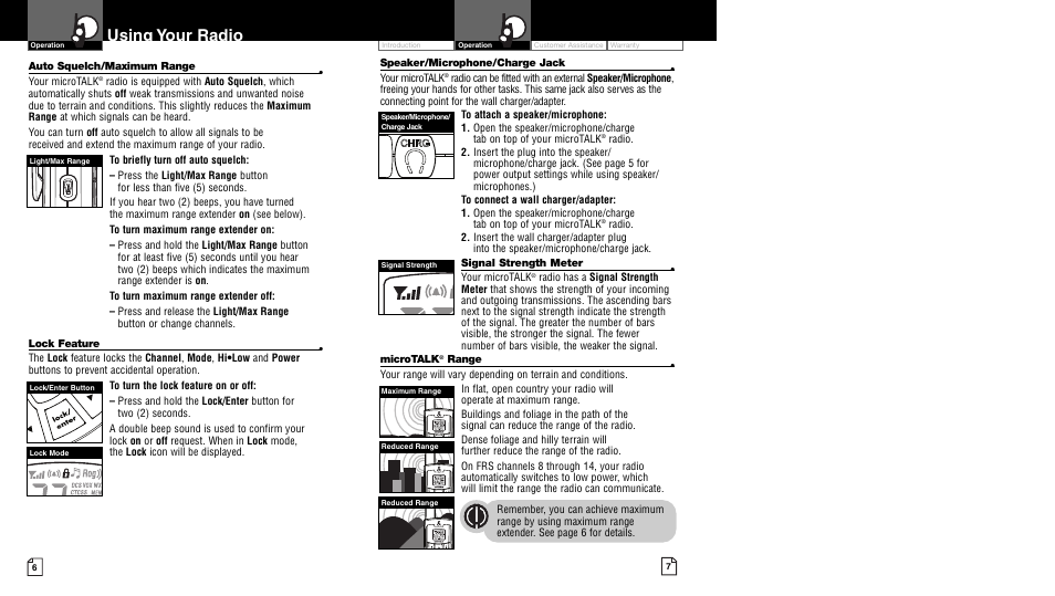 Using your radio | Cobra Electronics LI 7020WX User Manual | Page 6 / 17