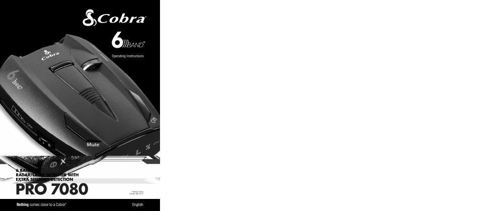 Cobra Electronics PRO 7080 User Manual | 12 pages