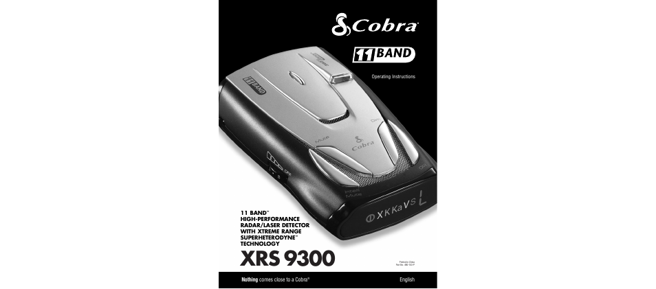 Cobra Electronics XRS 9300 User Manual | 21 pages
