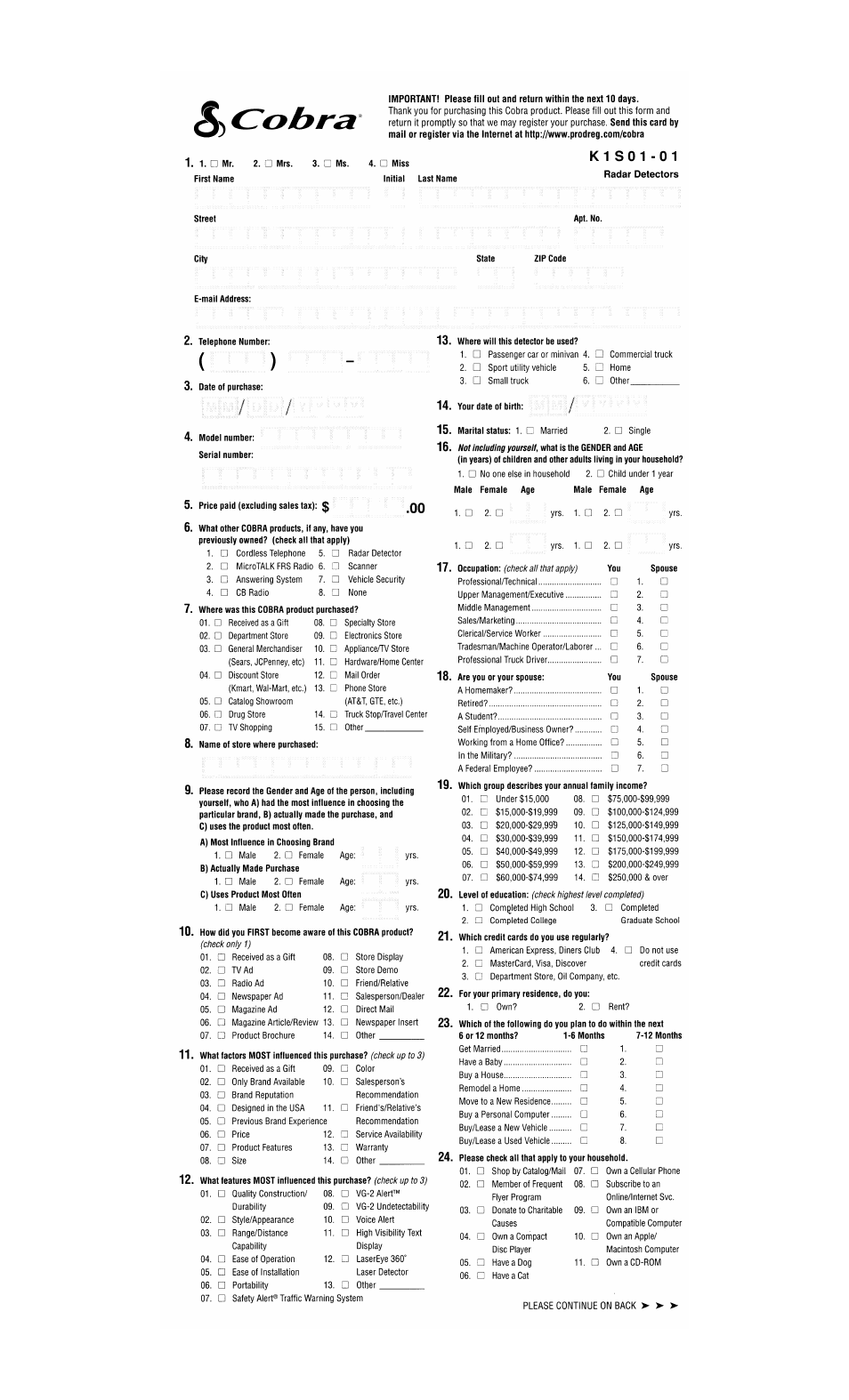 Cobra Electronics XRS 9300 User Manual | Page 18 / 21