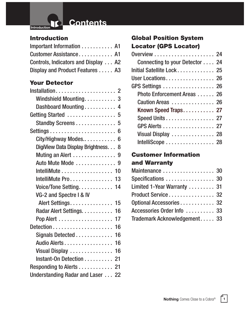 Cobra Electronics COBRA XRS 9550G User Manual | Page 3 / 19